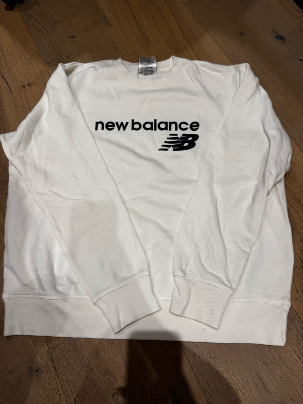 New Balance White Logo Crewneck Sweatshirt